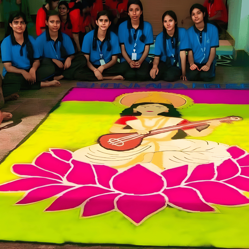 Inter House Rangoli Making Competition